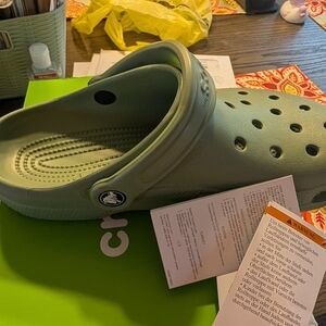 CROCS Kids Slip-On Sandals - Light Green